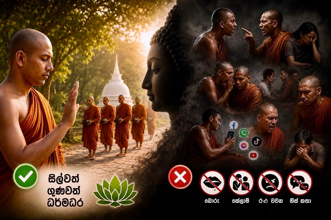 සිල්වත්-ගුණවත්-ධර්මධර භික්ෂූන් වහන්සේලා වචී දුෂ්චරිතයෙන් වැළකෙති